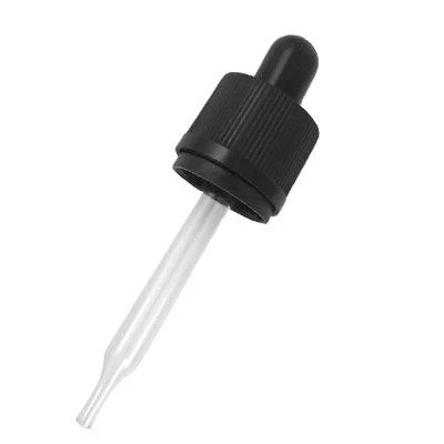 18mm Black Glass Dropper T/E (15ml) SKU:BSC-090