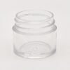 1/4oz Clear PS Thick Wall Jar with Black Cap 33/400 | SKU:BSJ-058